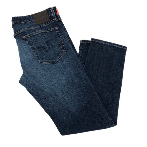 Ag Adriano Goldschmied Blue Straight JeansMade in Mexico